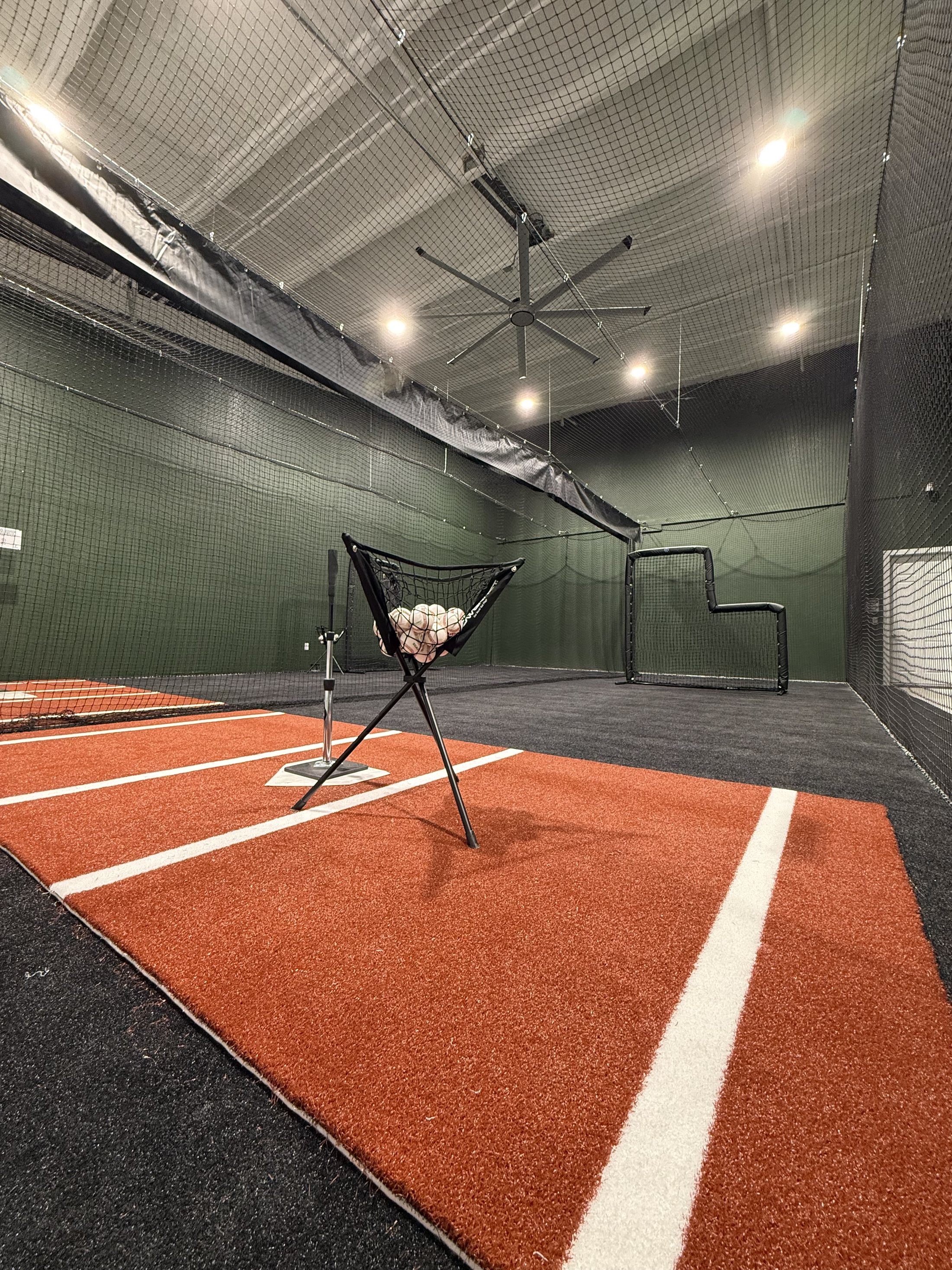 Indoor batting cages at 4th Groove
